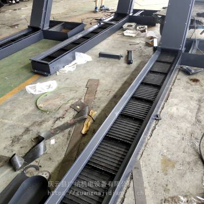 广纳机床铁屑输送机 链板式排屑机制作 车床板式排屑器