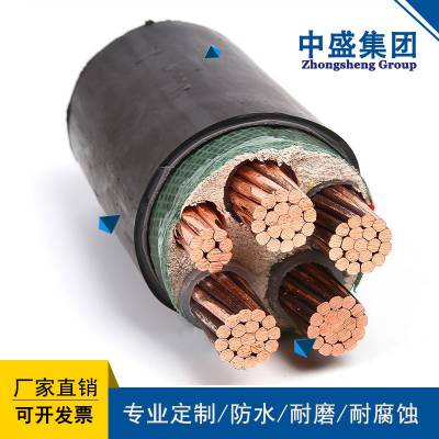 安徽天长市中盛电缆低烟无卤阻燃环保电力电缆WDZR-YJV4*185+1*95