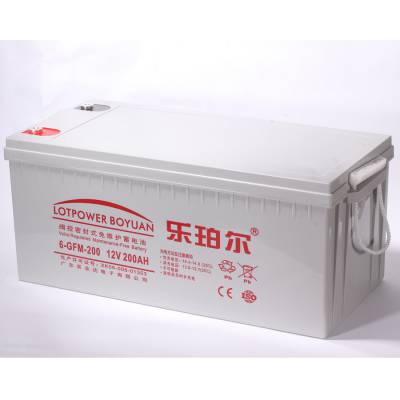 LOTPOWER乐珀尔蓄电池LP200-12 12V200AH 机房应急UPS电源配套