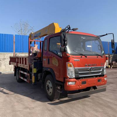 重汽豪曼160马力程力4吨蓝牌随车吊 小型蓝牌随车吊