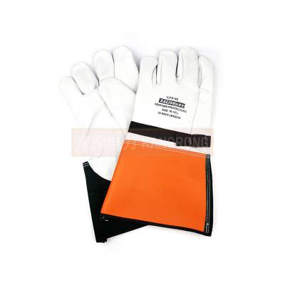 带电作业橡胶手套外置保护手套美国ILPG5S羊皮手套防穿刺皮质手套