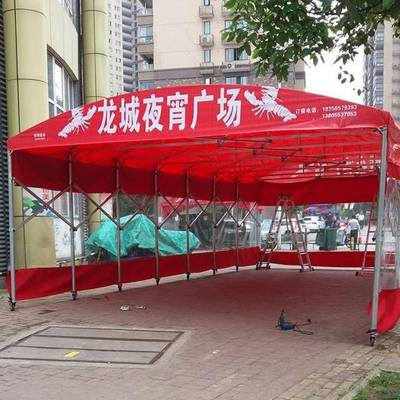 夜市烧烤推拉棚大排档活动推拉篷中山湘粤篷业供应