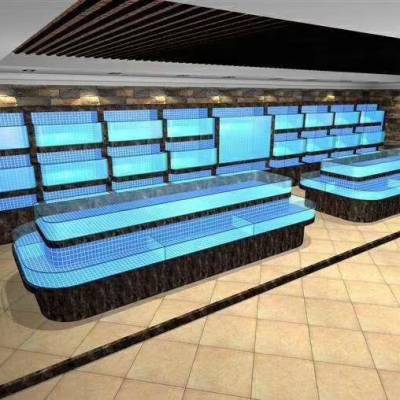 深圳光明海鲜鱼池定制光明土建海鲜池