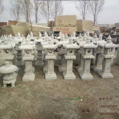 石灯仿古做旧 户外太阳能石灯 园林寺庙摆件石灯