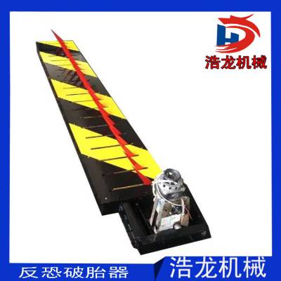 单面带刺路障机 厂家直销 双面拦截破胎器 联动阻车升降系统 防撞式路障柱 小型