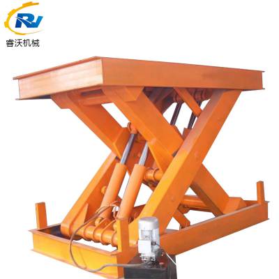 上海固定剪叉式升降平台定制载重0.5-10吨电动升降台固定式液压升降平台