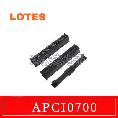 LOTE连接器 PCIE4.0夹板型 98P夾腳式-X8 夹板厚1.60 APCI0700