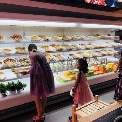 河南漯河市风幕柜水果保鲜柜商用冷藏展示柜超市冷柜饮料蔬菜点菜柜