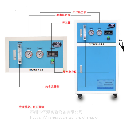 供应THYJ-40实验室超纯水机 无硅无钠水设备