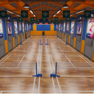 室内外羽毛球场减震地胶 运动乒乓球场PVC地板气排球网球场地胶垫