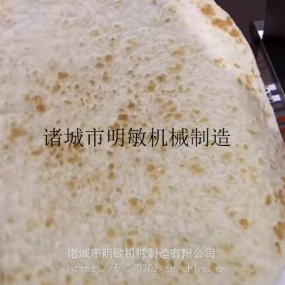 全自动烙饼机 陕西煎饼烙饼机 圆形单排烙饼机 一次成型效***