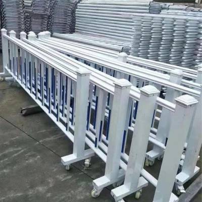 宇润 蓝白色道路隔离护栏 马路防撞市政栏杆 小区人车分流围栏