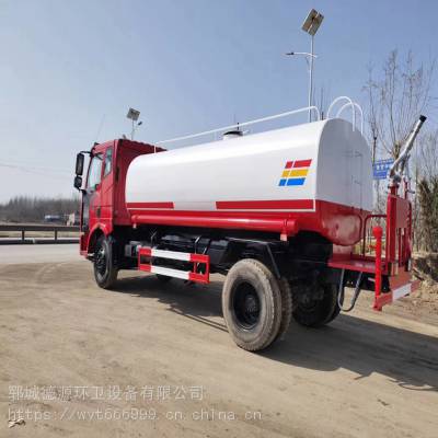 现货供应二手优质雾炮洒水车_德源工地用五立方洒水车