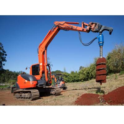 zsk-5000钩机挖机改螺旋钻机小型地基打桩机小型旋挖钻孔机