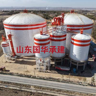 钢板仓生产厂家 大型装车式钢板库建造工艺 国华仓储 智能仓储专家