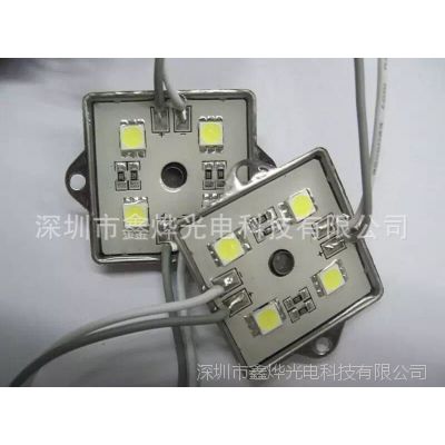 XY-5050-4LED厂家供应模组 LED5050 四灯 胶壳 3535 方形 广告字专用发光源