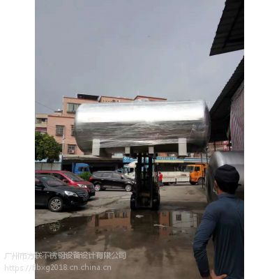 方联不锈钢卧式保温罐~饮料罐发货（图）~专业定做乳制制品生产设备容器
