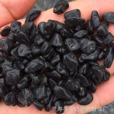 鱼缸底砂3-6mm天然彩色石子绿植铺面彩色石子鸡血红卵石