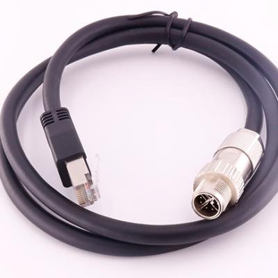 兼容M12转RJ45X编码8针拖链网线