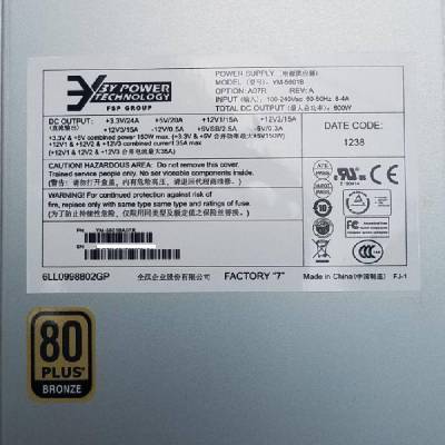 3Y Power YM-5601B ԴӦ 2U 600W  ػ Դ