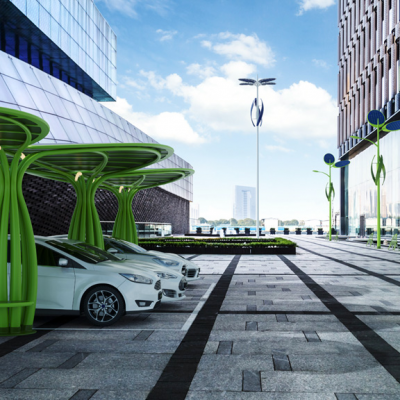 光伏树 户外景观太阳能智慧树 园林项目公园太阳能仿生树 四两科技