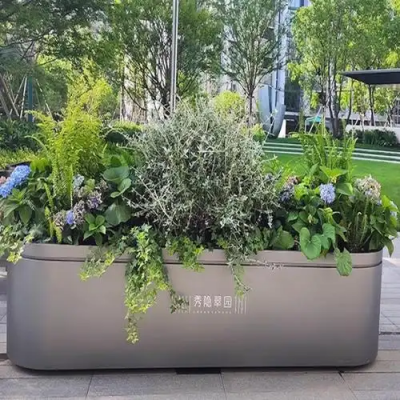 不锈钢花箱:商业空间与公共区域的颜值担当