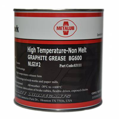 METALUB美特润极压高温润滑脂Graphite Grease BG600不熔化不炭化高温黄油