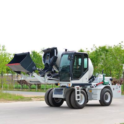 新疆克拉玛依自上料搅拌车 270度旋转搅拌车 2.8方自上料搅拌车