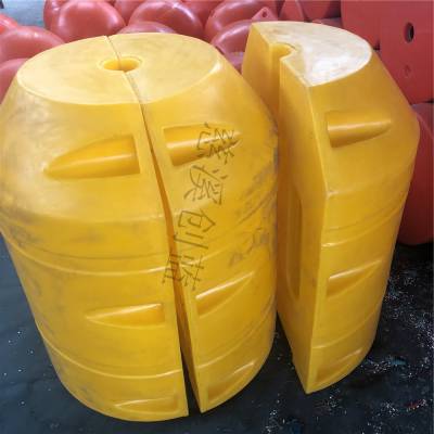 加工水电站拦污浮桶 直径500长800塑料浮标各种pe浮球批发