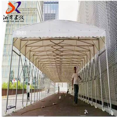 广东韶关市 户外移动雨棚 遮阳雨蓬 自动推拉篷 活动