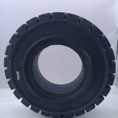 黑色实心轮胎650-10/ C618花纹合力杭叉台励福3-3.5吨叉车后轮实心胎