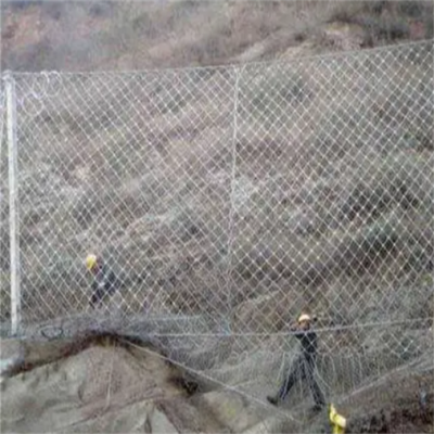 四川 边坡防护网柔性钢丝绳网主动被动防护网镀锌丝拦石网