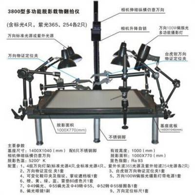 KAISER凯撒5513+5556标准色温太阳灯翻拍台组合 凯撒书本翻拍座连灯套装 凯翻拍座连灯套装