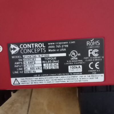 Ӧ CONTROL CONCEPTS  UF1HXTA0-16-P1000