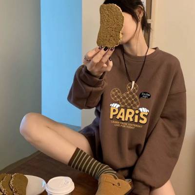 实体店实卖好货 尚美主义加绒卫衣加绒加厚连帽卫衣货源 品牌撤柜女装折扣店