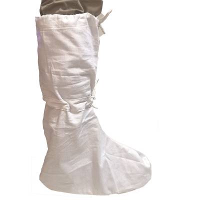 防蚤袜防蚤口罩定做高筒纯棉透气脚套双筋高腰加长鞋生物监测医院防护