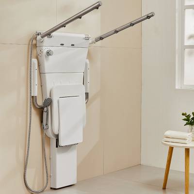 坐式淋浴器老年人恒温折叠座椅多功能挂墙式洗澡机可折叠花洒扶手