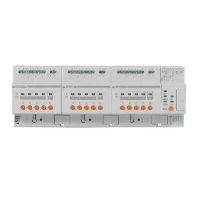智能照明控制系统ASL210-S4/16开关驱动器6模自带电源支持4个面板2个传感器供电状态设置1DI/1DO接口