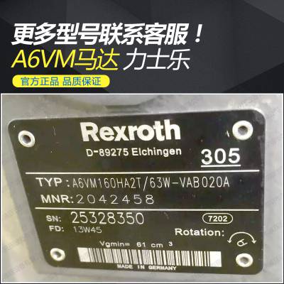 ʿREXROTHA6VM80HA1/63W-VZB020A