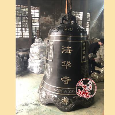 乾银法器寺庙撞钟铸铁大钟生铁钟吉祥钟祈福钟道教挂钟大型铁钟铜钟可