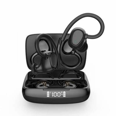 tws蓝牙耳机 运动防水高音质智能数显挂耳式无线耳机