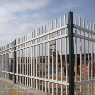 双防爬外墙护栏 工业园围墙栅栏 厂区铁艺栏杆