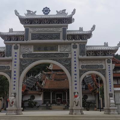 惠安海亨石业石雕牌坊牌楼大型大理石雕刻牌楼牌坊寺庙山门牌楼