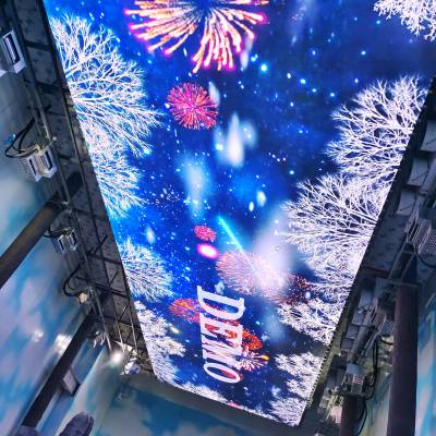 河南智显立诺酒店ktv天花板led大屏幕商场天幕led屏厂家