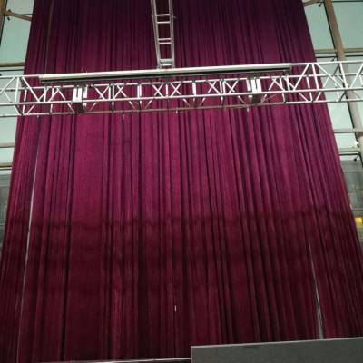 北京房山舞台幕布订做海淀学校礼堂电动阻燃幕布批发厂家