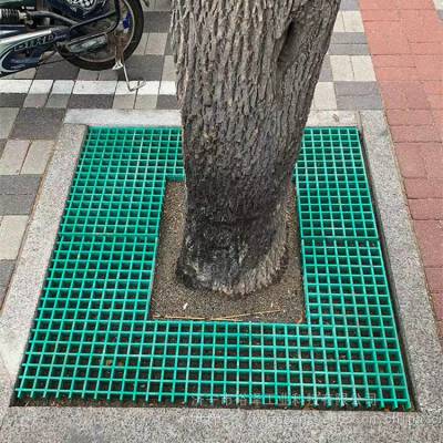 绿化树池篦子 人行道树坑盖板护树板 树脂网格板树穴美化市政防尘