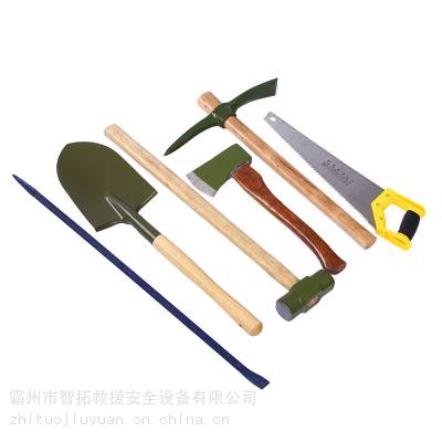 智拓户外抢险工具组合包单人组合工具六件套土木障碍破除工具包