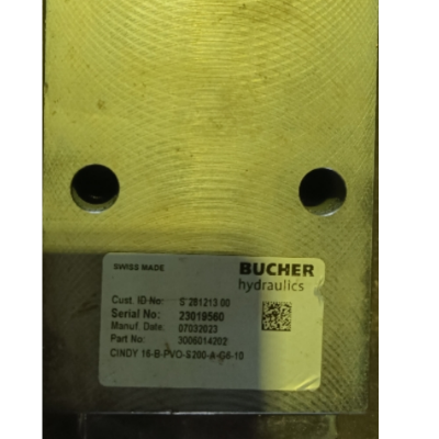 BUCHER布赫流量阀CINDY 16-B-PVO-S200-A-G6-10