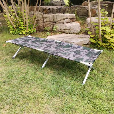 迷彩折叠行军床 户外折叠床 单兵折叠行军床厂家直供