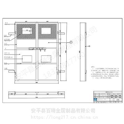 中建贵州施工电梯进楼防护门大板双开安全门